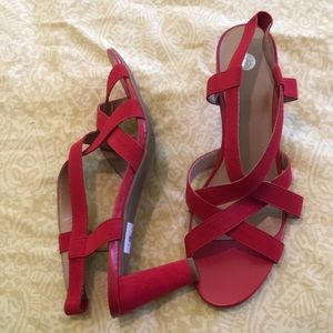 RED SANDALS